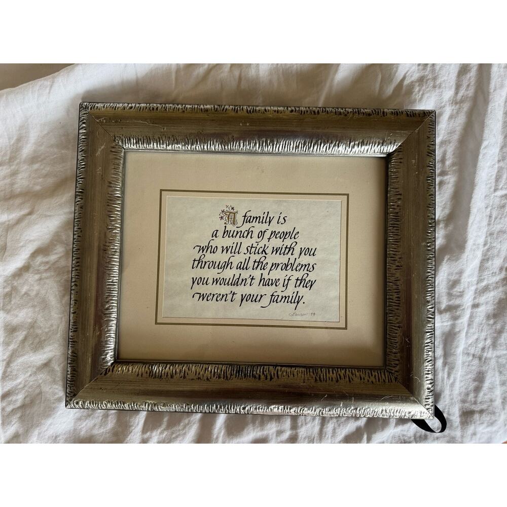 Vintage Ornate Chrome Photo Frame With Removable Artwork Home Decor
